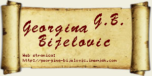 Georgina Bijelović vizit kartica